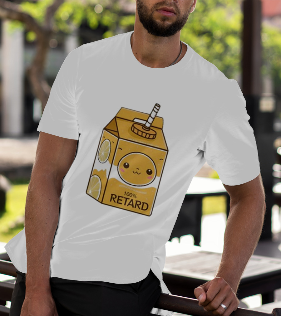 Satisfaction Guaranteed 100 Retard Lemon Juice Box Kawaii Face T-Shirt