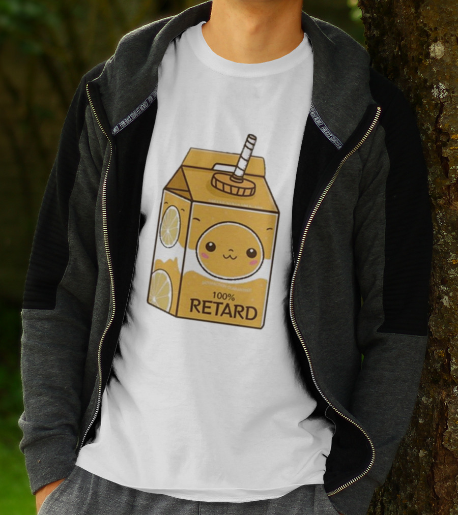 Satisfaction Guaranteed 100 Retard Lemon Juice Box Kawaii Face T-Shirt