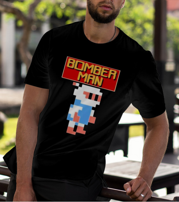 Bomberman Classic NES 8-Bit Video Game Icon T-Shirt