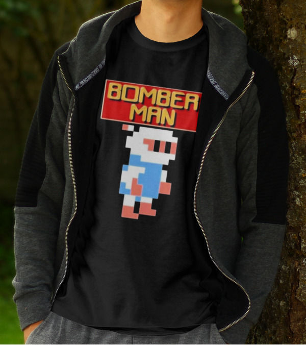 Bomberman Classic NES 8-Bit Video Game Icon T-Shirt