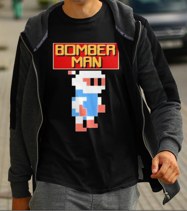Bomberman Classic NES 8-Bit Video Game Icon T-Shirt