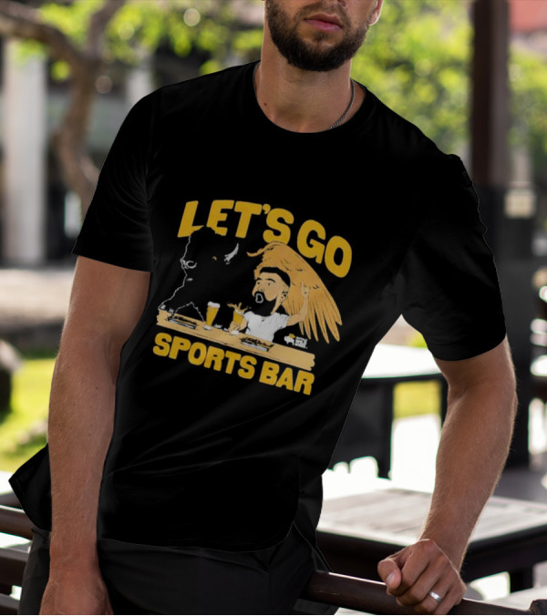 Let's Go Sports Bar Buffalo Wild Wings X Jason Kelce T-Shirt