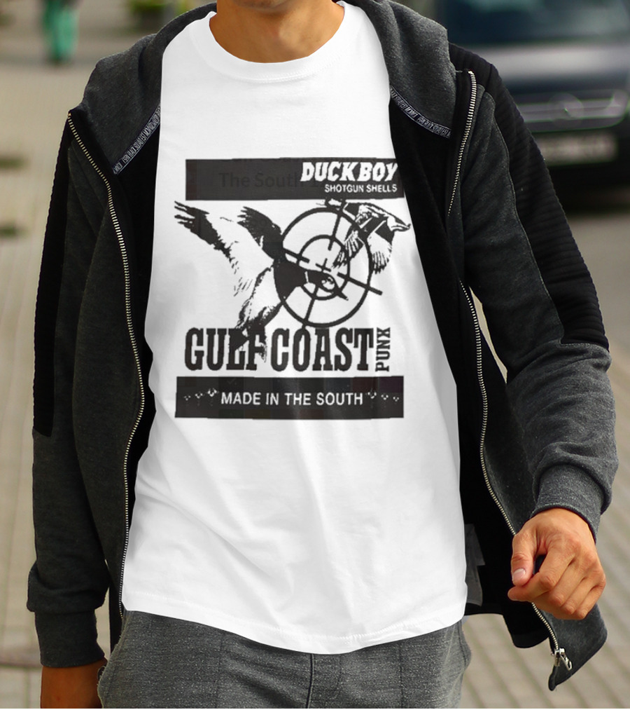 Duckboy Shotgun Shells Gulf Coast Punk Made In The South 12ga T-Shirt