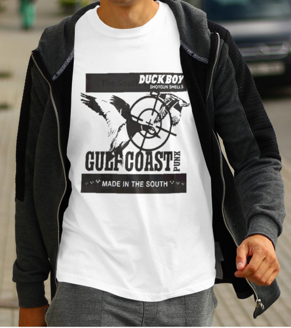 Duckboy Shotgun Shells Gulf Coast Punk Made In The South 12ga T-Shirt