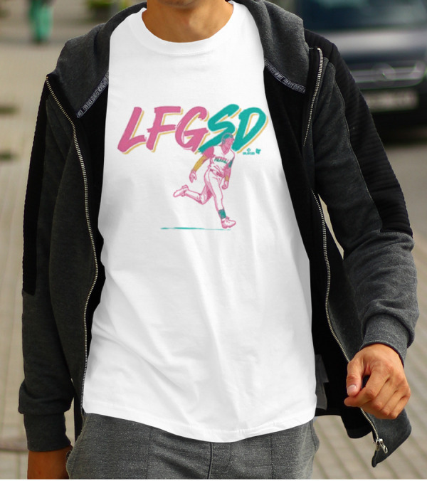 Jackson Merrill LFGSD Neon Baseball Running T-Shirt