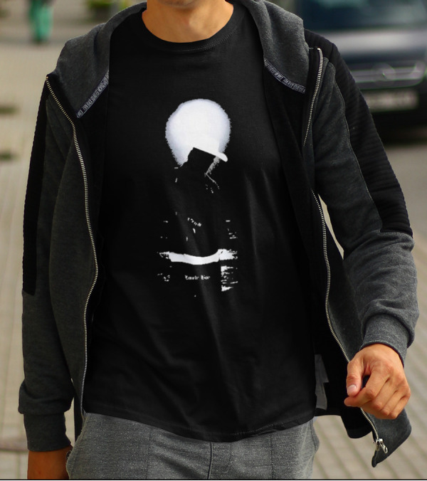 Lonely Boy Paradise Black Enigmatic Silhouette Hat Contrast T-Shirt