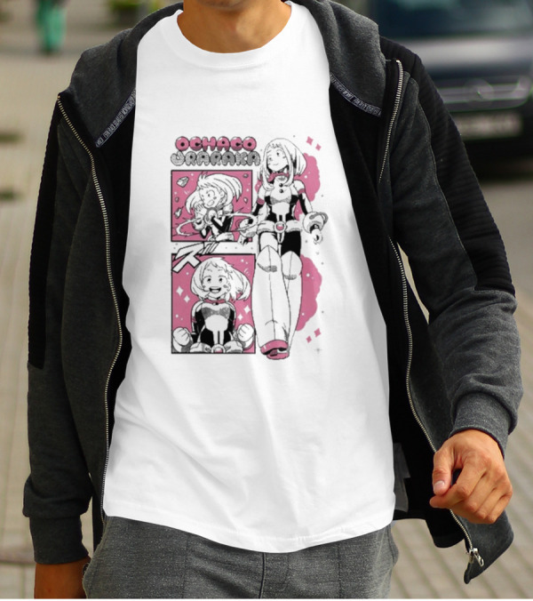 Ochaco Uraraka Boku No Hero Manga Panel T-Shirt