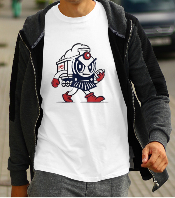 Josh Pate Mascot PS Train Football Character T-Shirt