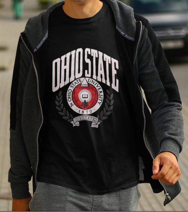 Ohio State University Buckeyes 1870 Seal Bold T-Shirt