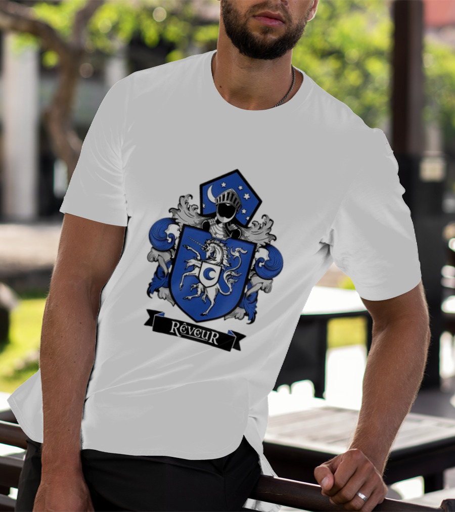 Rêveur House Of Dreamers RCA Givers School Spirit Unicorn Coat Of Arms T-Shirt