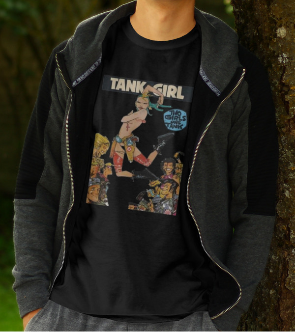 Tank Girl Two Girls One Tank Comic Art Adventure Iconic Characters T-Shirt