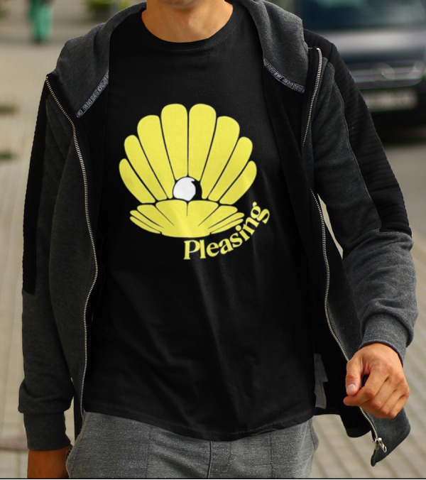 Pleasing Clam Yellow Shell With Pearl T-Shirt