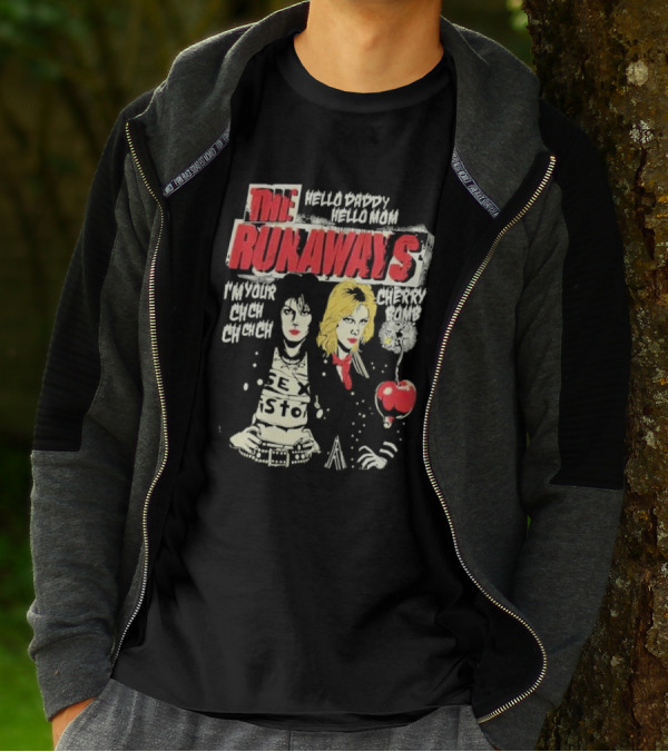 The Runaways Hello Daddy Hello Mom I'm Your Cherry Bomb Ch Ch Ch Ch Cherry Bomb T-Shirt