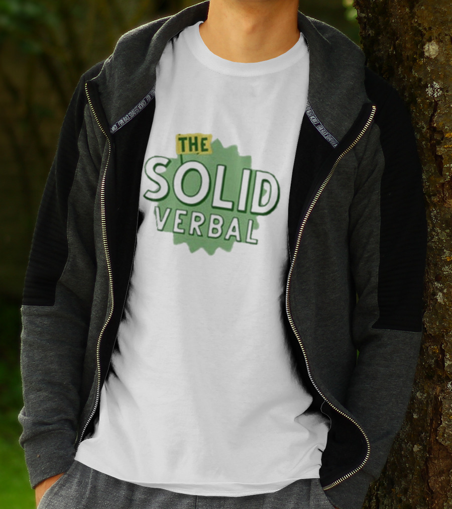 The Solid Verbal Podcast Iconic Green Burst T-Shirt