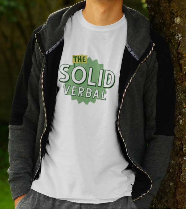 The Solid Verbal Podcast Iconic Green Burst T-Shirt