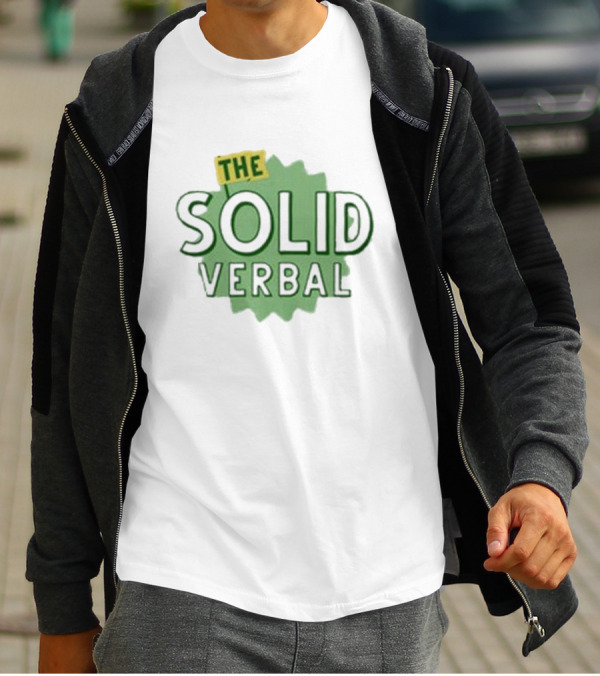 The Solid Verbal Podcast Iconic Green Burst T-Shirt