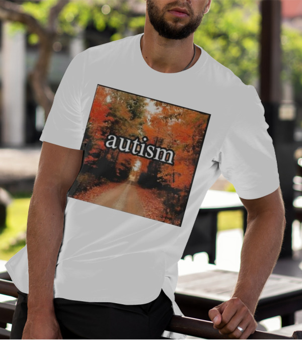 Autism In An Autumn Forest Pathway T-Shirt