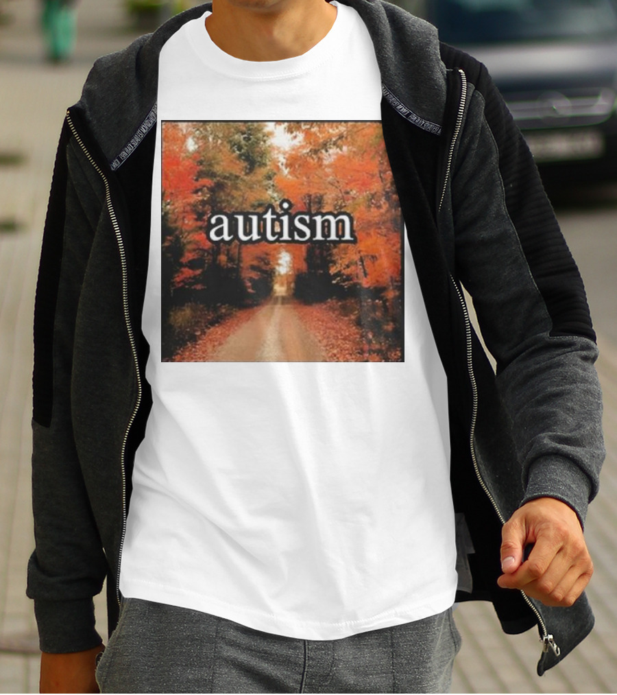 Autism In An Autumn Forest Pathway T-Shirt