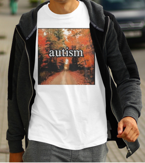 Autism In An Autumn Forest Pathway T-Shirt