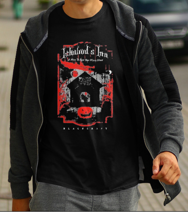 Blackcraft Cult Ichabod's Inn Haunted House Pumpkin Moon T-Shirt