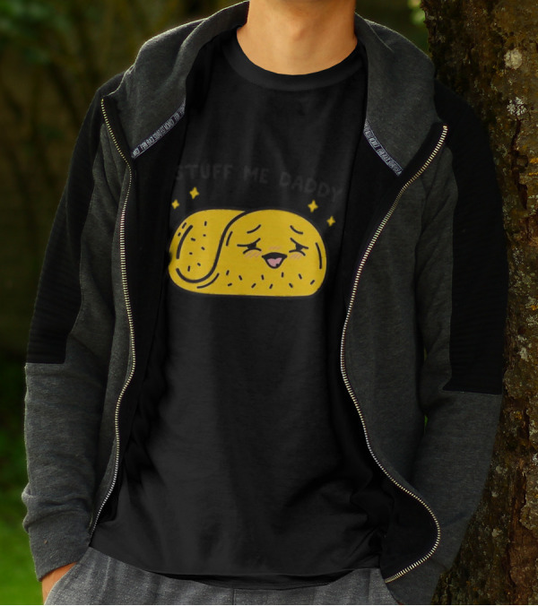 Stuff Me Daddy Taco With Sparkles And Smiley Face T-Shirt