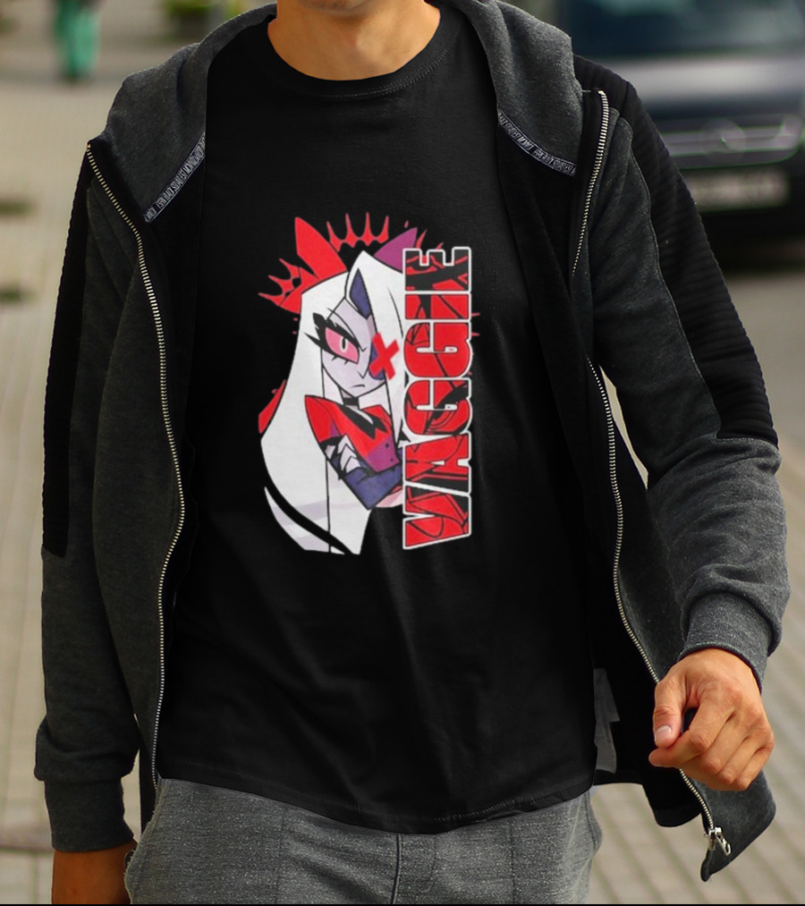 Hazbin Hotel Vaggie Red And White Character T-Shirt