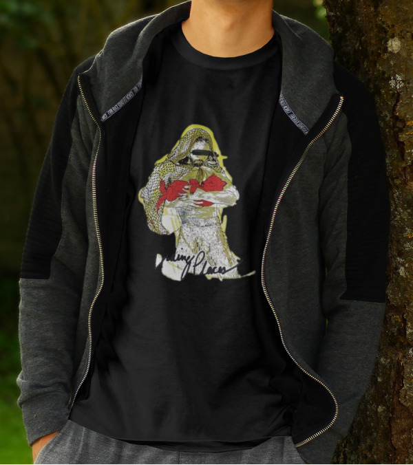 Hiding Places Wolf Father Sketch With Hooded Figure And Red Gloves T-Shirt