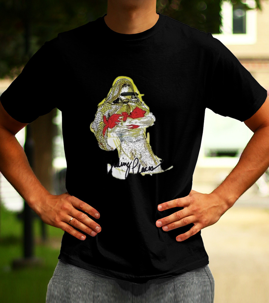 Hiding Places Wolf Father Sketch With Hooded Figure And Red Gloves T-Shirt