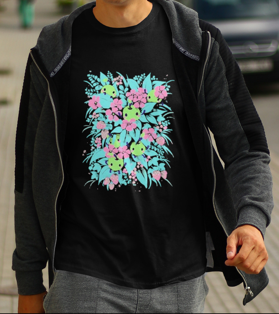 Stardew Valley Junimo Forest Guardians Floral T-Shirt