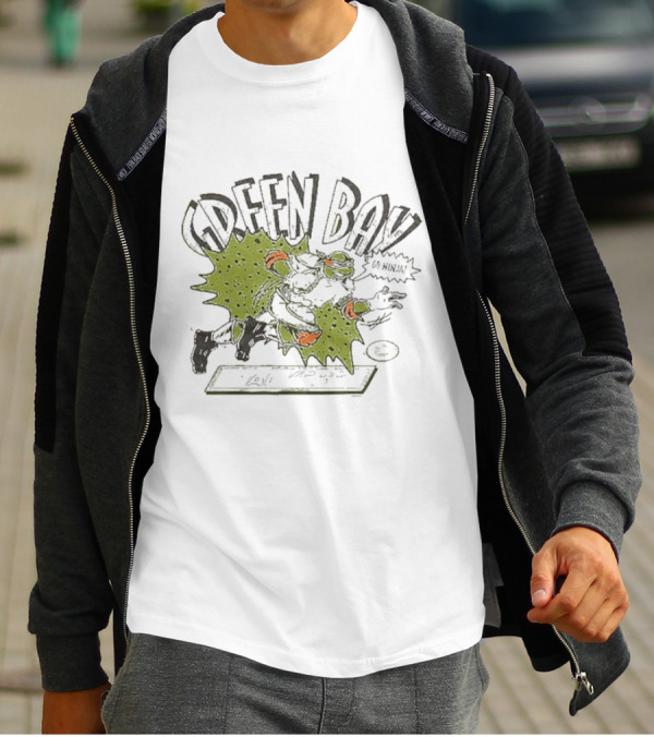 Green Bay Go Ninja Michelangelo T-Shirt