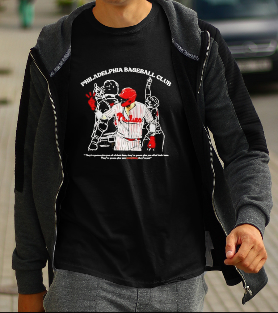 Philadelphia Baseball Club They’re Gonna Give You All Of Their Love Philadelphia Competition T-Shirt