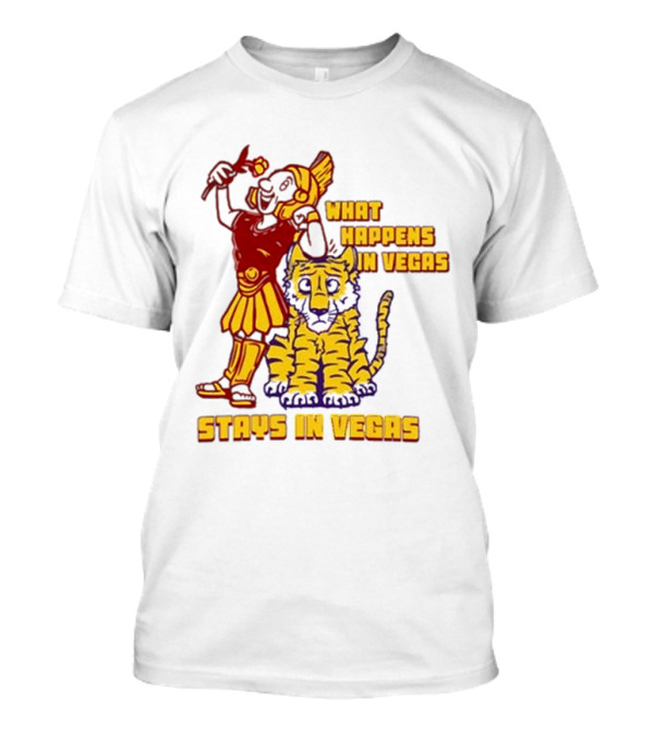 What Happens In Vegas Stays In Vegas Roman Gladiator Tiger T-Shirt