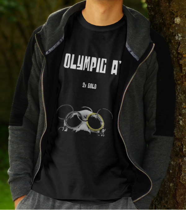 Olympic A' 2X Gold Rings And Goggles T-Shirt
