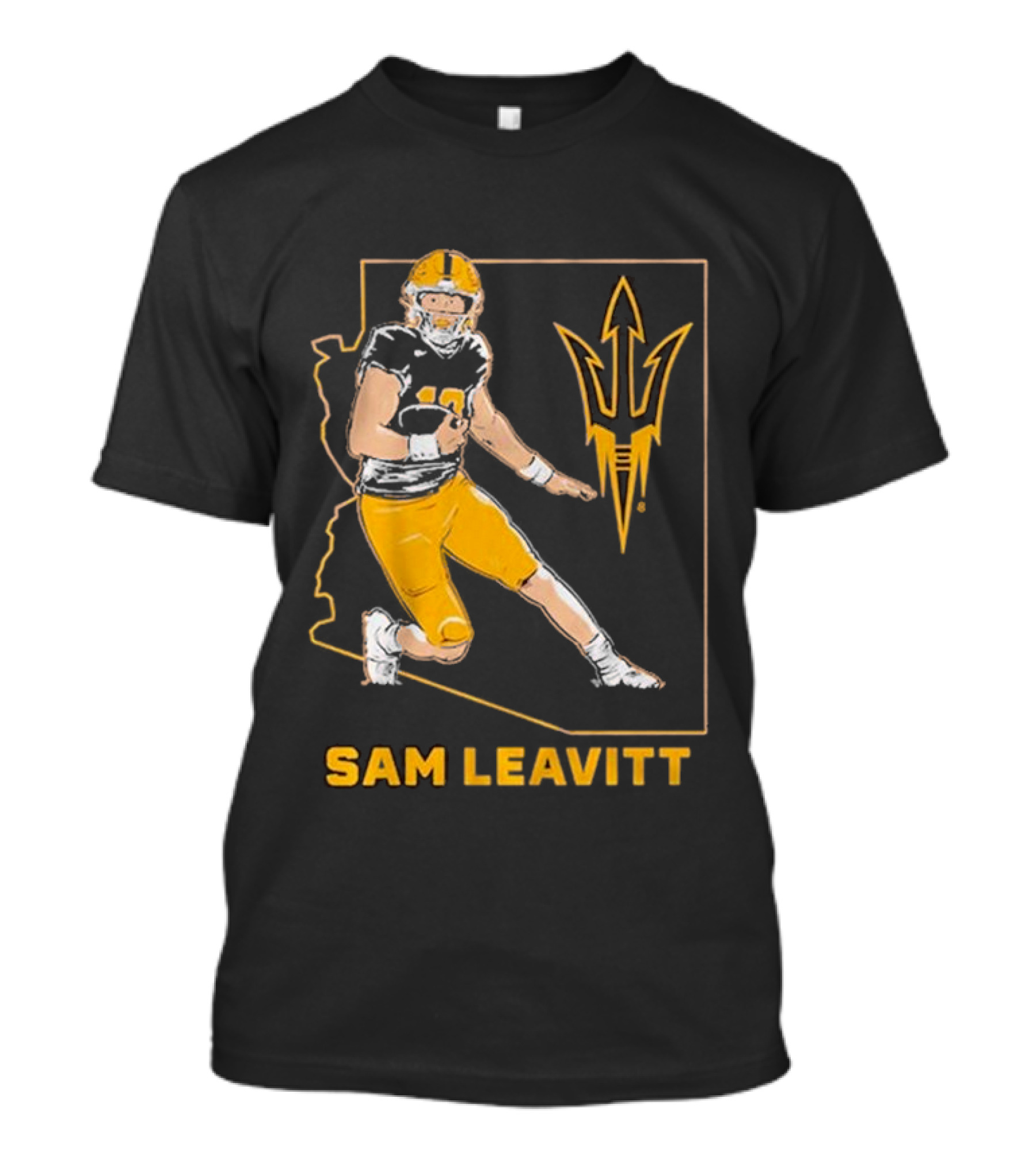 Sam Leavitt ASU Football State T-Shirt