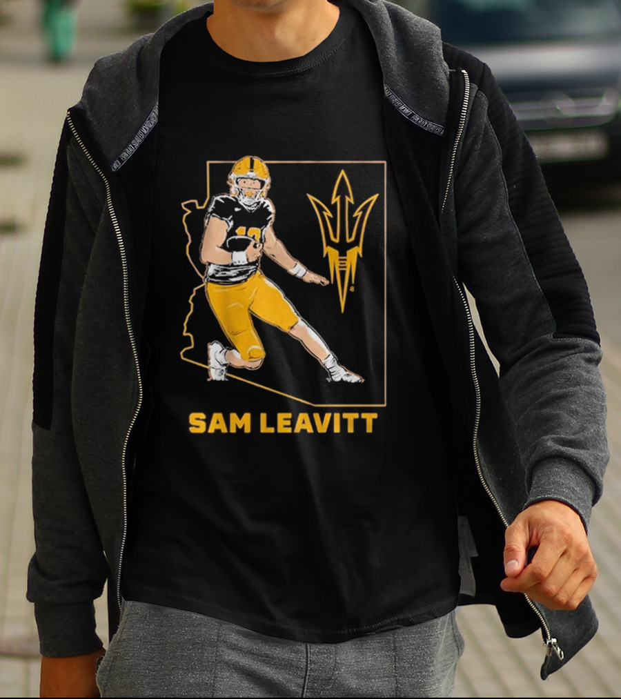 Sam Leavitt ASU Football State T-Shirt