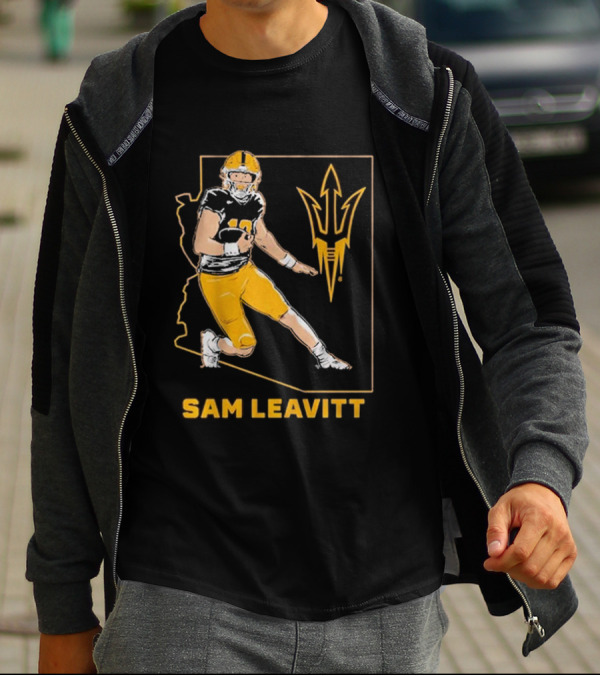 Sam Leavitt ASU Football State T-Shirt