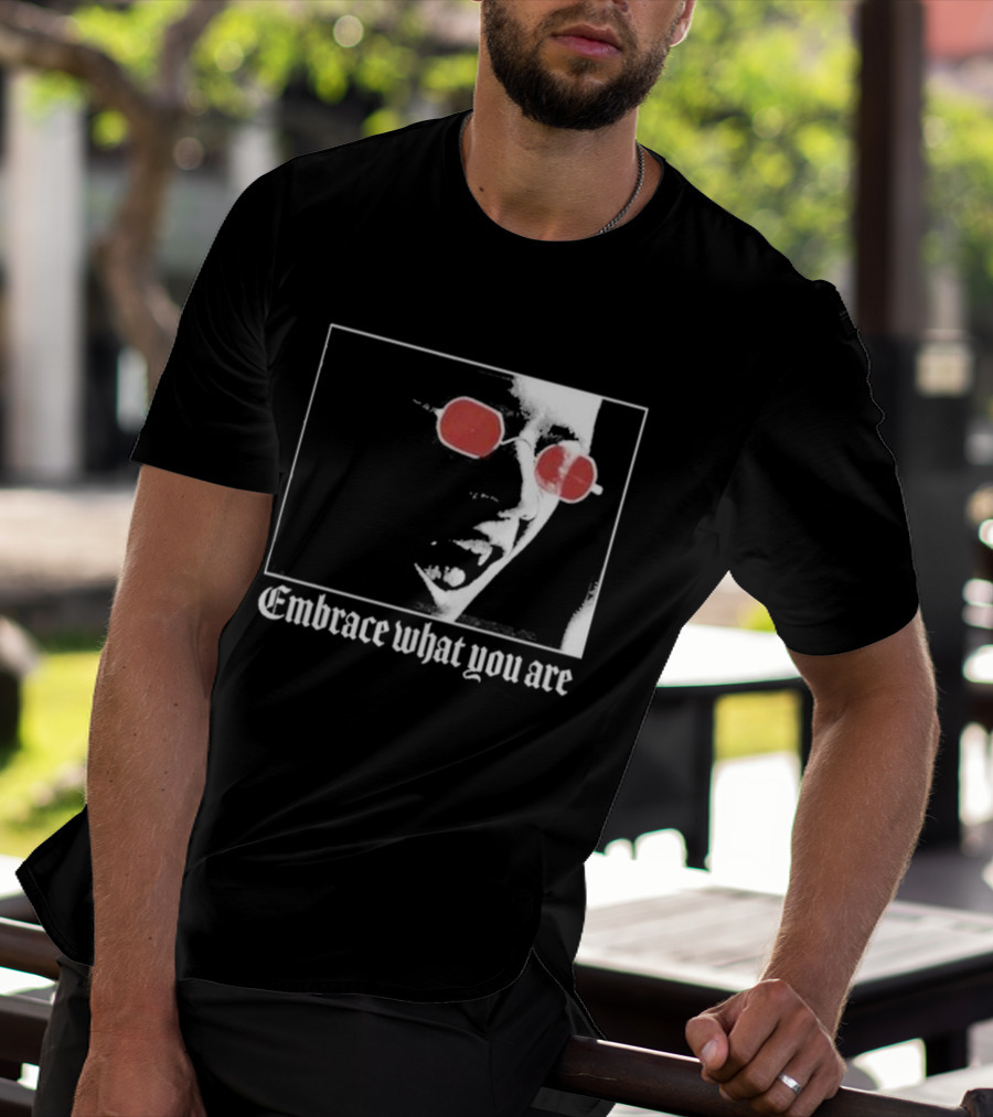 Bimolloy Embrace What You Are Red Glasses T-Shirt