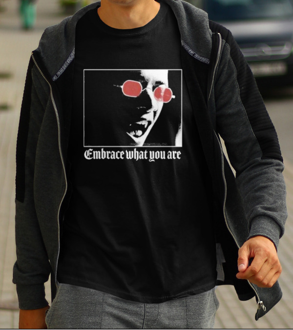 Bimolloy Embrace What You Are Red Glasses T-Shirt