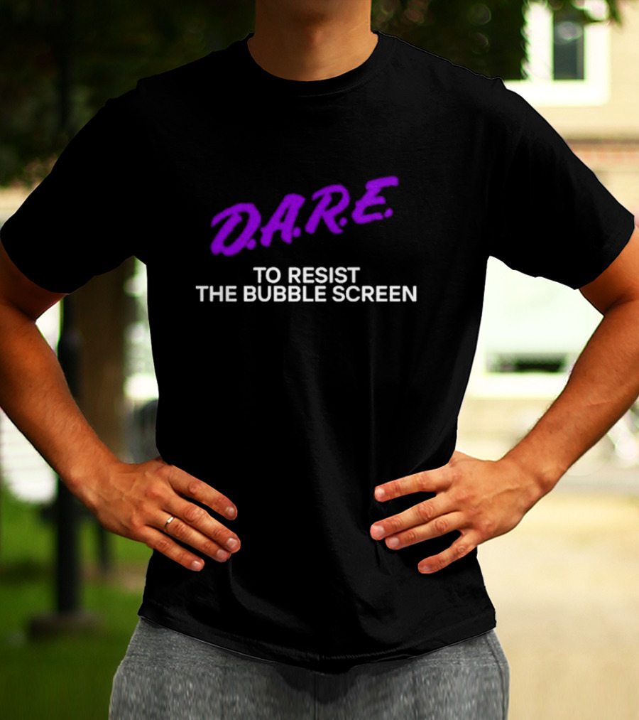 Clemson Tigers D.A.R.E. To Resist The Bubble Screen T-Shirt