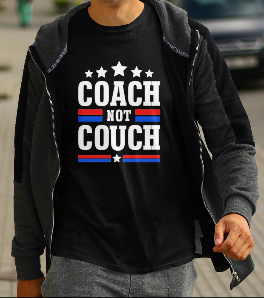 Elissa Neeb Coach Not Couch Stars Stripes Patriotic T-Shirt
