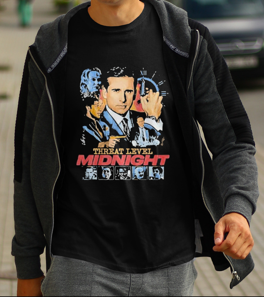 Threat Level Midnight Michael Scarn And Gabby Williams Collaboration T-Shirt