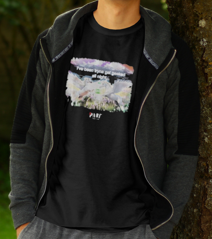 I've Been Tryna Get Geeked All Night Geeked Up Pony PARI T-Shirt