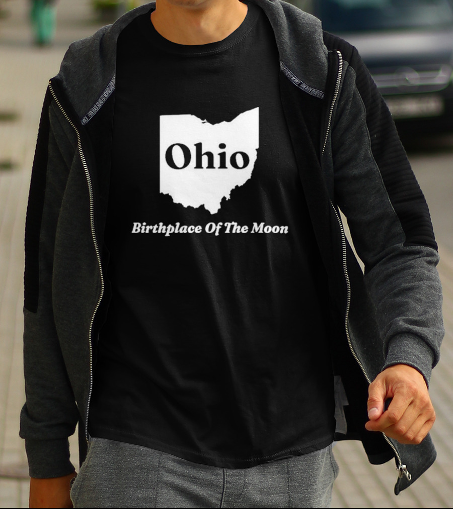 Ohio Birthplace Of The Moon State Map T-Shirt