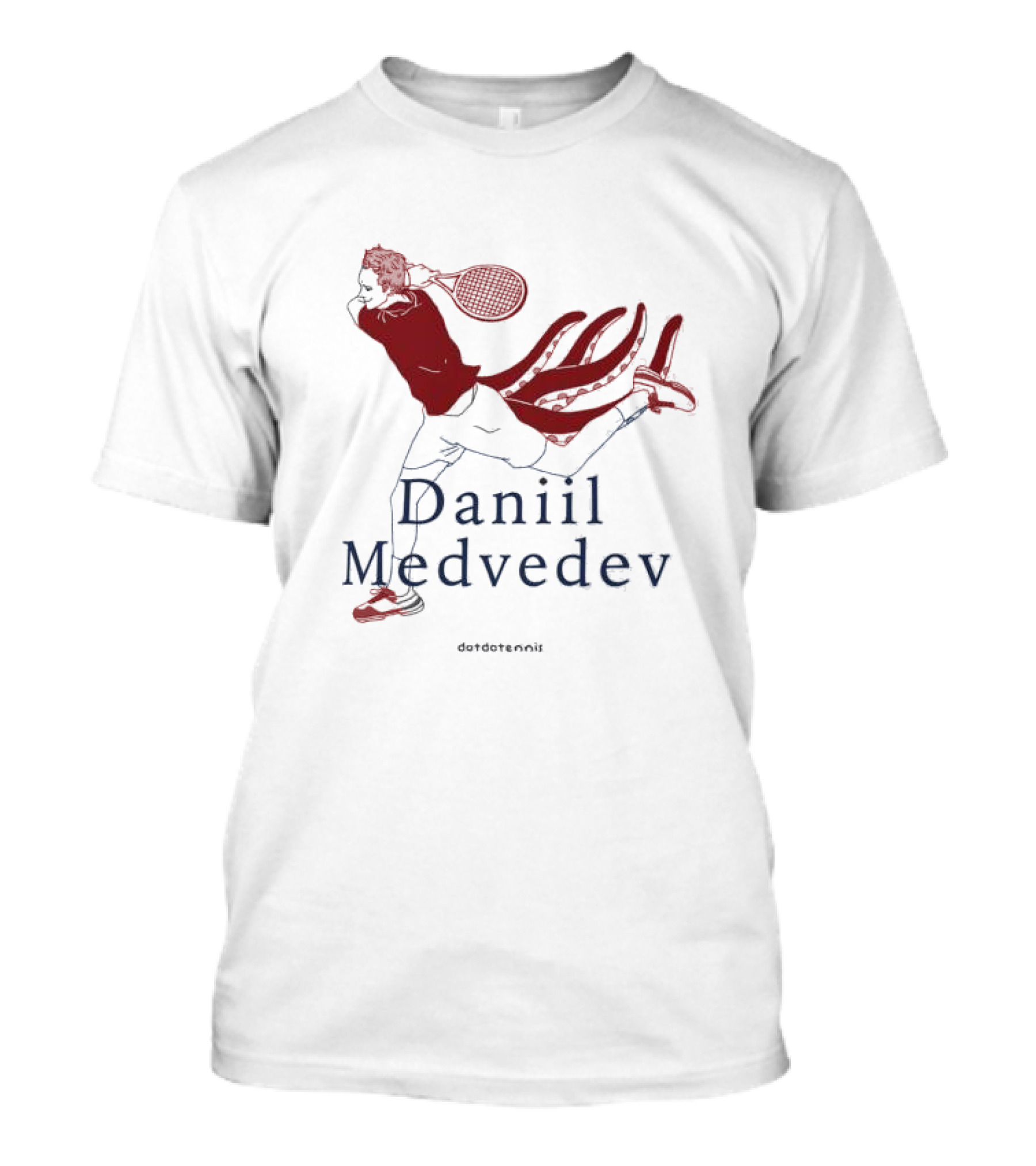 Daniil Medvedev Dotdotennis Tennis Player Action T-Shirt
