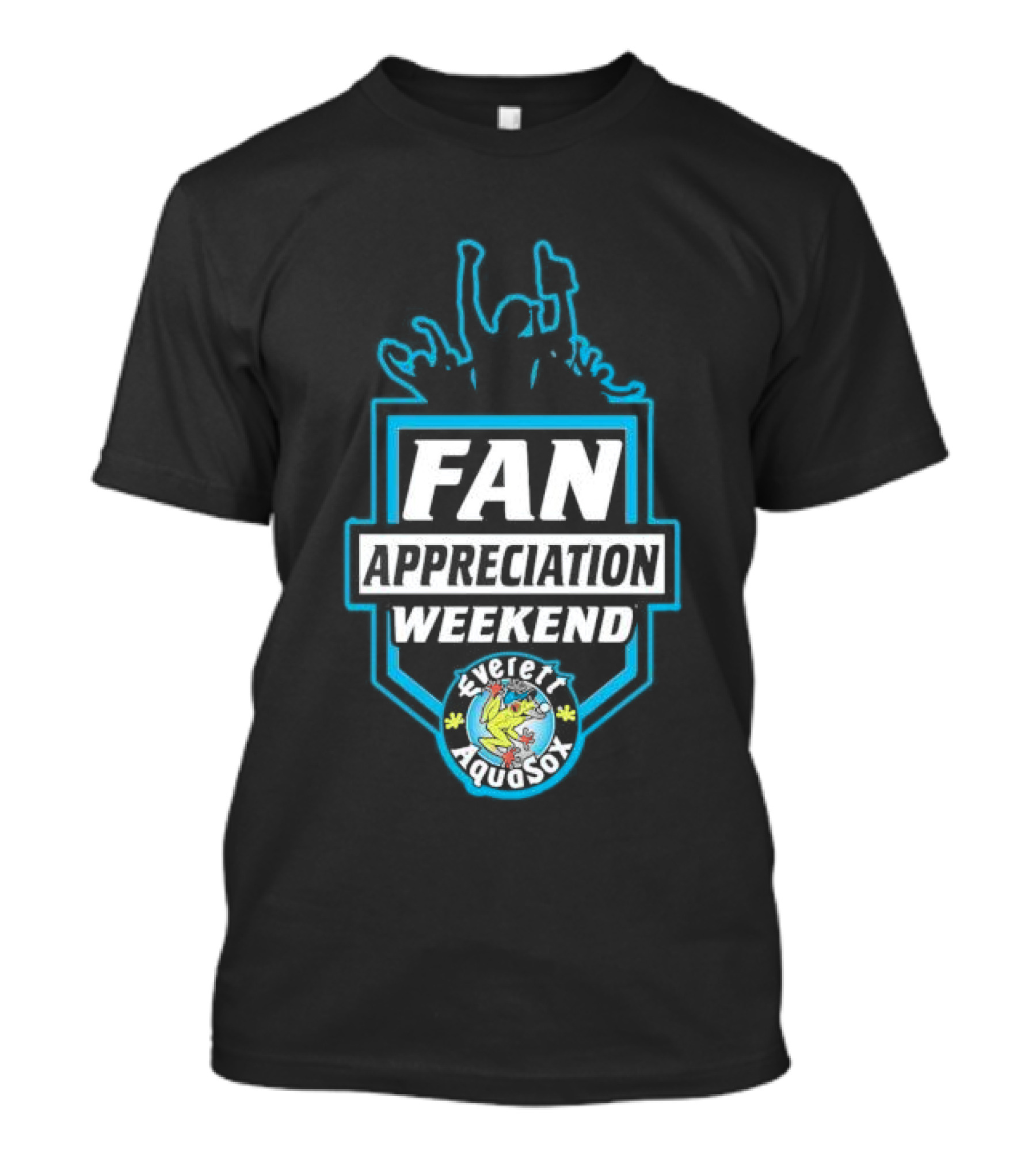 Fan Appreciation Weekend Everett AquaSox Baseball Event Celebration T-Shirt