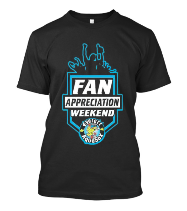 Fan Appreciation Weekend Everett AquaSox Baseball Event Celebration T-Shirt