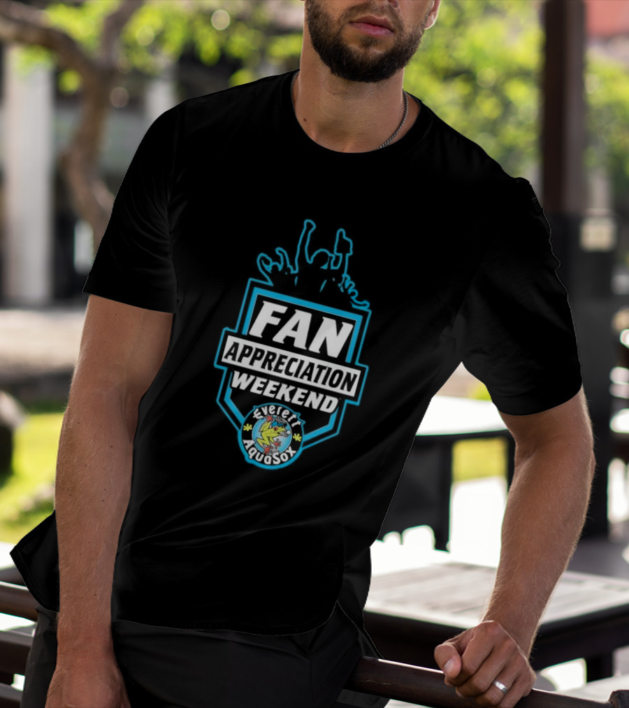 Fan Appreciation Weekend Everett AquaSox Baseball Event Celebration T-Shirt