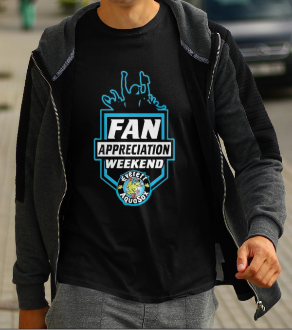 Fan Appreciation Weekend Everett AquaSox Baseball Event Celebration T-Shirt