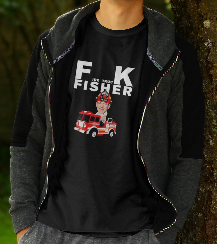 Fisher Fire Truck Dumpster Fire Dept T-Shirt