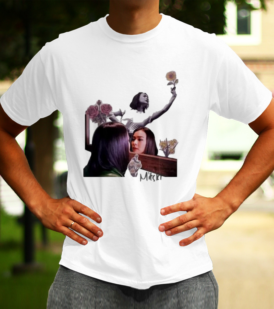 Mitski Collage With Flowers And Reflective T-Shirt
